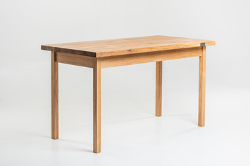 wooden oak table with legs