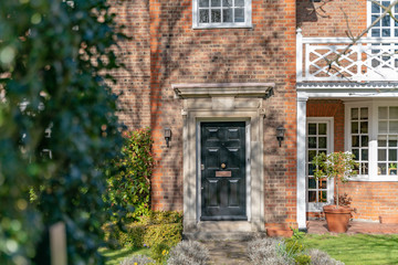 Street view of front door - a typical English residential old London town house