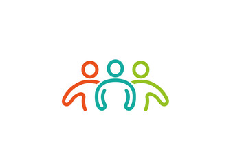 Creative Three People Logo