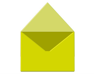 envelope isolated on white background