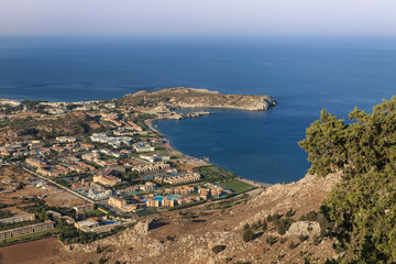 Fototapeta na wymiar Kolimbia village Rhodes island Greece