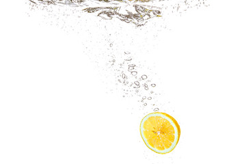 Lemon Slices Water Splash