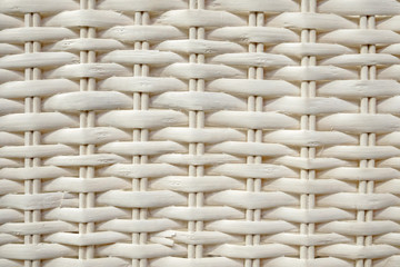 white rattan woven pattern, close-up of textured background