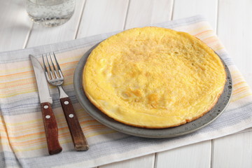 Breakfast with omelet