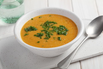 Mercimek corba, traditional Turkish lentil soup