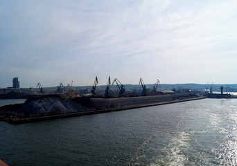 Kohle Terminal im Hafen von Gdingen