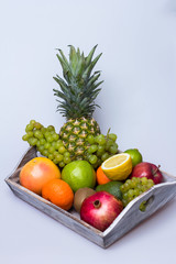 fresh fruits in a basket