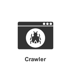 Online marketing, crawler icon. Element of online marketing icon. Premium quality graphic design icon. Signs and symbols collection icon for websites, web design