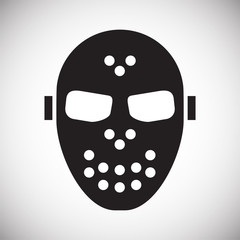 Masks icon on background for graphic and web design. Simple vector sign. Internet concept symbol for website button or mobile app.