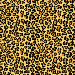 Seamless pattern which imitate leopard skin. Seamless background of Africa wild animal. Leopard pattern for textile, fabric, print, wrapping 