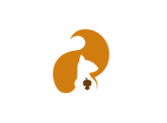 Creative Squirrel Animal Logo