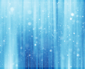 Naklejka na ściany i meble blue snow lines background / abstract background christmas blue snowflakes blurred background, snow flakes