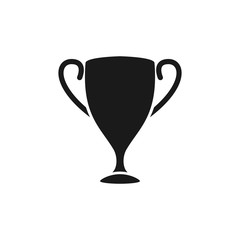 Trophy award icon vector illustration. Cup award icon