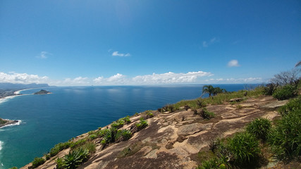 Fototapeta na wymiar View of the coast and ocean