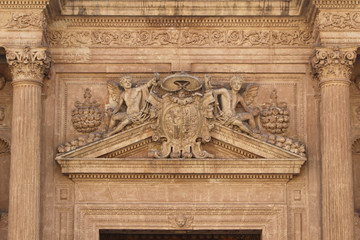 Detalles en la Catedral de Almería, Andalucía, España