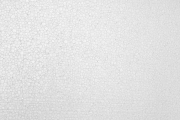 Styrofoam background. White polystyrene foam texture