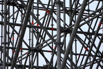 Modular metal scaffolding - industrial texture for background