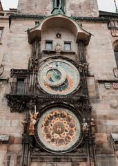 Astronomical Clock Tower in Old Town Prague, Czech Republic.