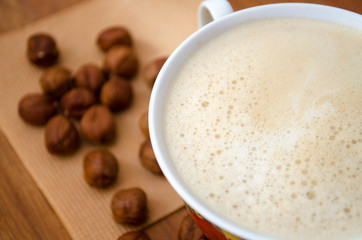 cappuccino with nuts