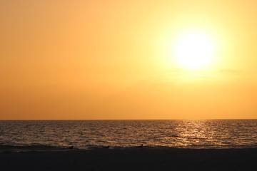 sunset on beach