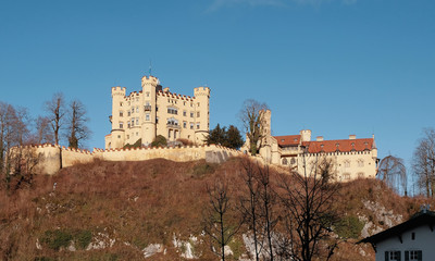 Fototapeta na wymiar Hohenschwangau Castle in the Bavarian Alps, Germany