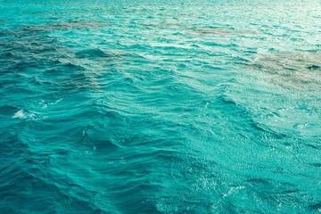 texture blue sea or ocean water full frame