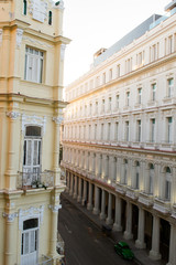 Life on the streets of Havana, Cuba with local architecture on display