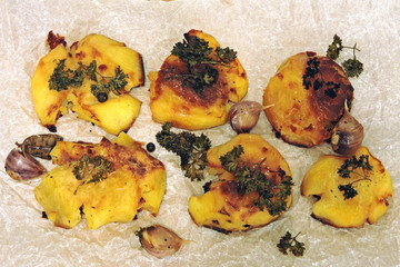 Roast Potatoes. Crispy Smashed Potatoes.