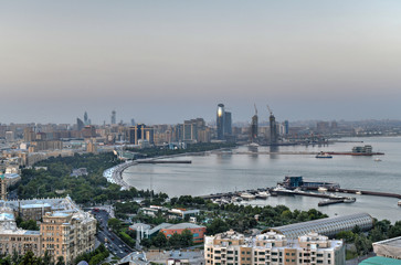 Naklejka premium City of Baku, Azerbaijan
