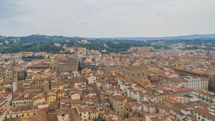 Fototapeta na wymiar View of buildings and the city of Florence, Italy