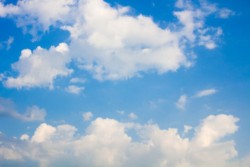 Naklejka na ściany i meble Blue sky and white cloudy for background.
