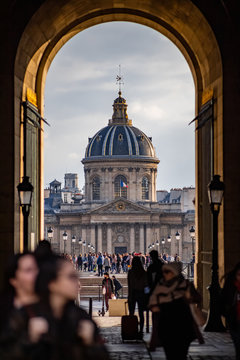 The gate to the Institute of  France