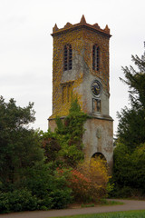 Fototapeta na wymiar Old clock tower at present time.