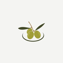 olive logo template