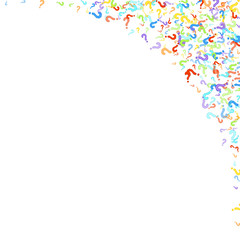 Question marks Quiz doubt survey faq public poll.