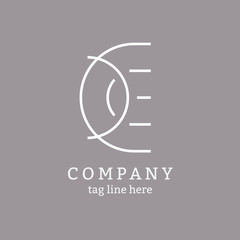 Obraz premium Gray business logo