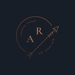 Simple arrow badge design