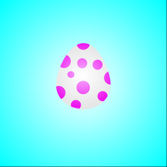 colorful easter eggs on white background