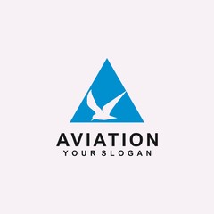 Fototapeta premium aviation logo template
