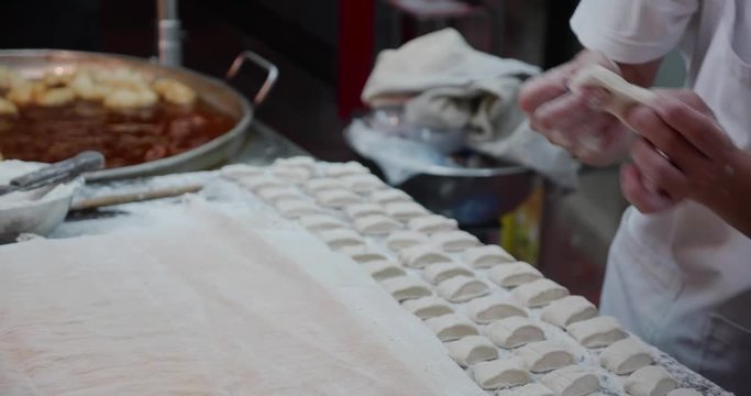 fried Chinese breadstick / doughnut cooking - Bangkok Chinatown