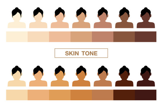 skin tone, vector icon