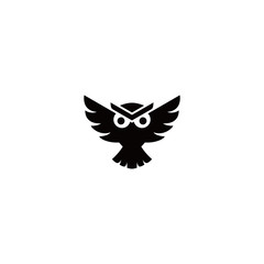 Cute Owl vector logo template