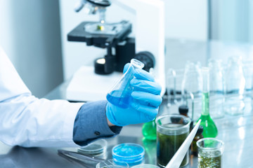 Photobioreactor in lab algae fuel biofuel industry. Algae fuel