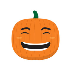 Happy pumpkin cartoon imag. Vector illustration design