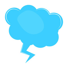 Isolated comic bubble chat. Vector illustration design