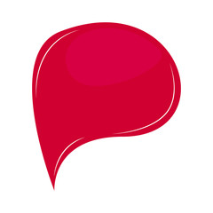 Isolated comic bubble chat. Vector illustration design