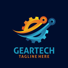 Gear tech logo design