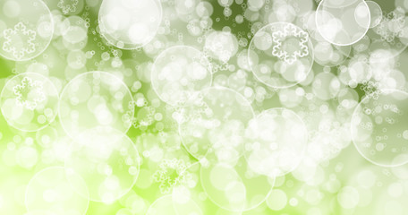 Green background.Bokeh Green background.