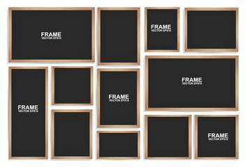 Blackboards on  white background. Vector illustration.