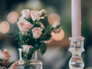 Wedding decoration at beautiful wedding venue